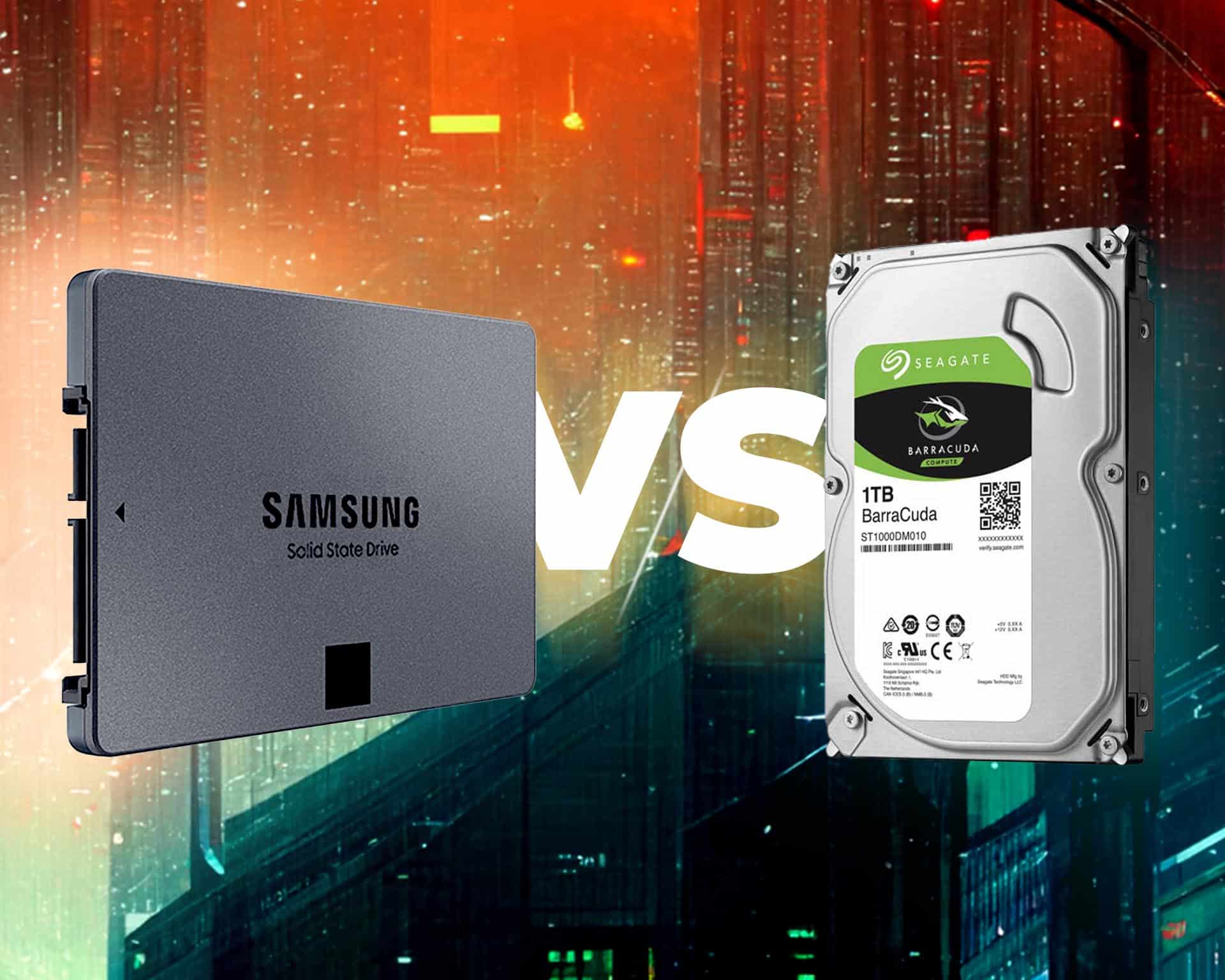 ssd a gauche et disque dure a droite